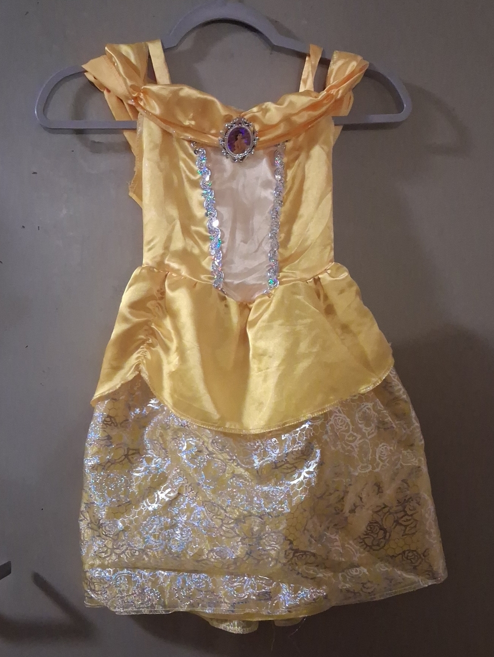 Yellow Princess Kids Costume Dress - Elegant Fairy Tale Outfit